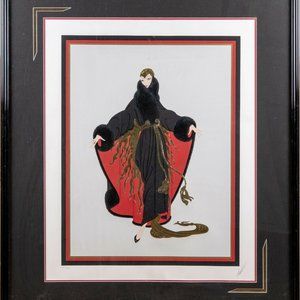 Large ERTE! Faubourg St. Honoré - Signed Serigraph - HC Hors Commerce!
